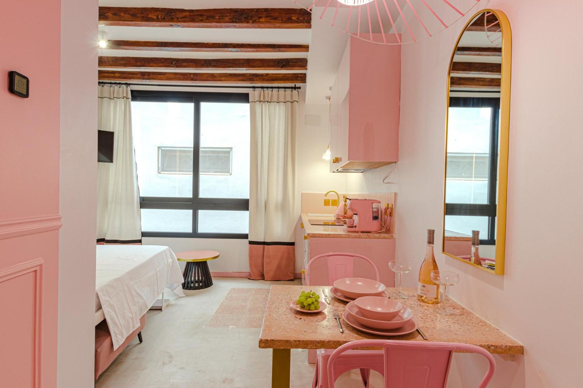 Glamorous Pink Studio In City Center Alicante Esterno foto